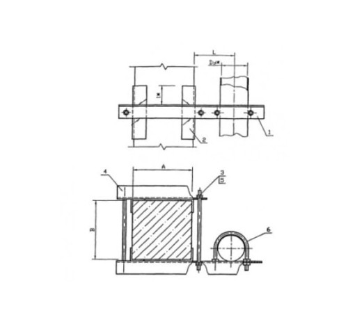 Крепления трубопроводов к железобетонным балкам в Борисове