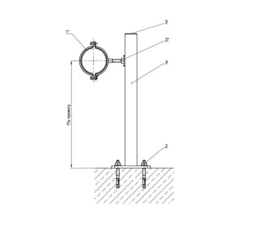 Крепления трубопроводов к полу в Борисове