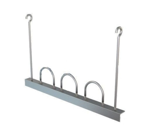 Подвески трех труб на опорном уголке в Борисове