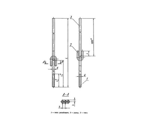 Тяги шарнирные резьбовые для подвесок трубопроводов в Борисове