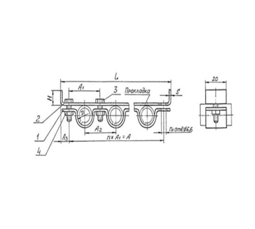 Подвески судовых трубопроводов Тип 7 в Борисове