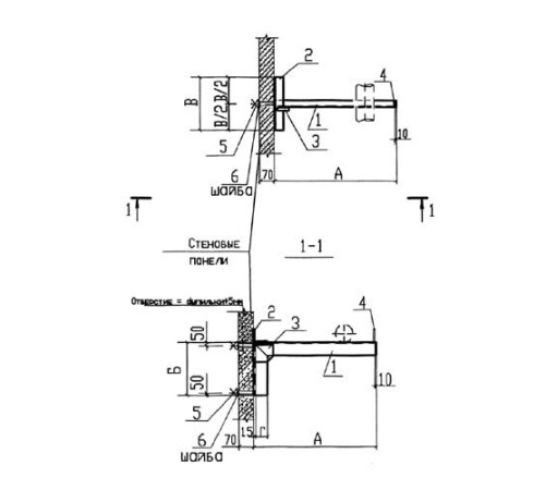 Крепления к стеновым панелям для трубопроводов в Борисове