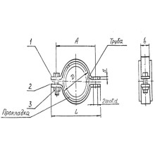 Подвески судовых трубопроводов. Тип 1