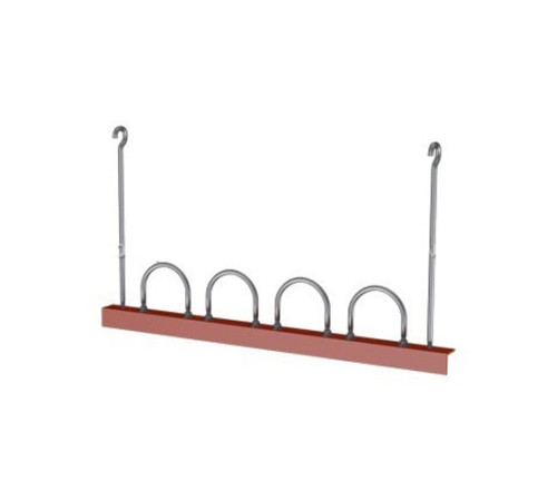 Подвески четырех труб на опорном уголке в Борисове