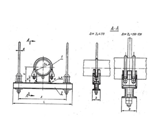 Блоки опорные хомутовые подвесок трубопроводов в Борисове