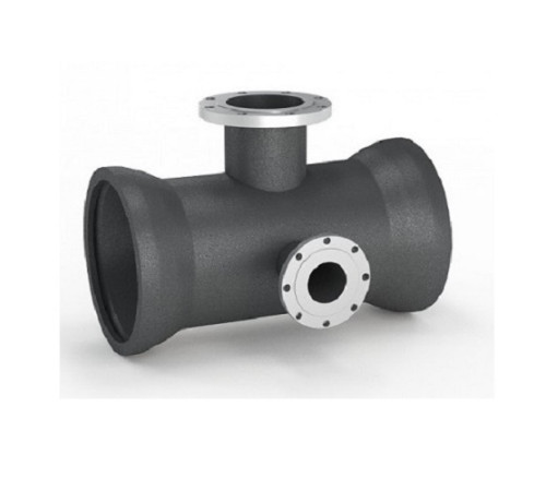 Тройники раструб-фланец с пожарной подставкой чугунные в Борисове