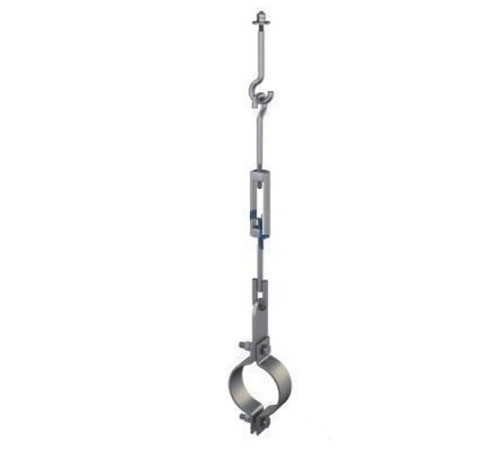 Подвески одной трубы на тяге в Борисове для трубопроводов