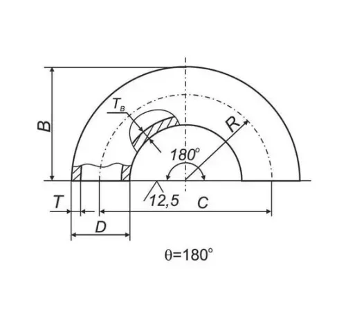 Отводы 180° ВУС в Борисове для трубопроводов