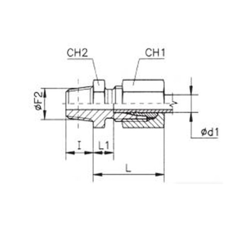 Штуцеры ввертные с конической резьбой TN93 в Борисове