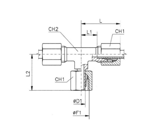Тройники соединители (ш-г-ш) TN120 в Борисове с доставкой