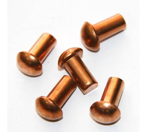 Медные заклепки с полукруглой головкой в Борисове