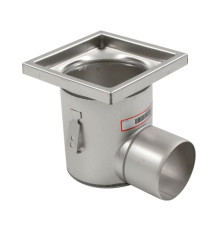 Нержавеющий круглый трап с горизонтальным выпуском