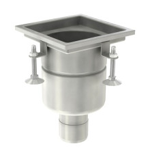 Нержавеющий круглый трап с вертикальным выпуском