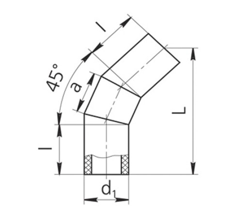 Оболочки на теплоизоляционные отводы 45° в Борисове