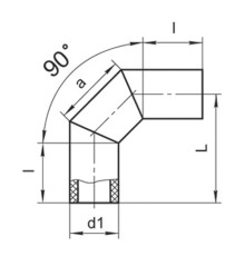 Оболочки на теплоизоляционные отводы 90 градусов