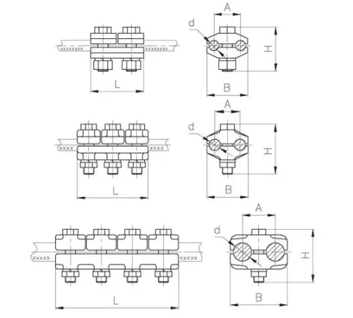 Плашечные зажимы типа ПА для ЛЭП в Борисове