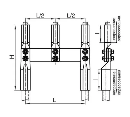 Переходные зажимы ППР для ЛЭП в Борисове и Беларуси