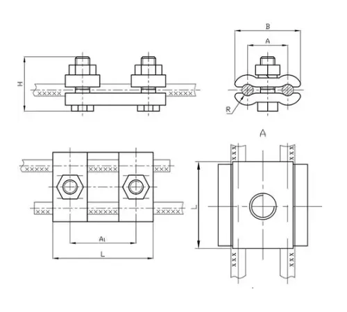 Плашечные зажимы типа ПС для ЛЭП в Борисове