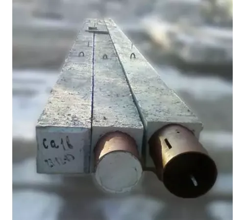 Сваи квадратного сечения с круглой полостью в Борисове