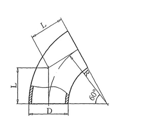Теплоизоляционные отводы 60 градусов в Борисове