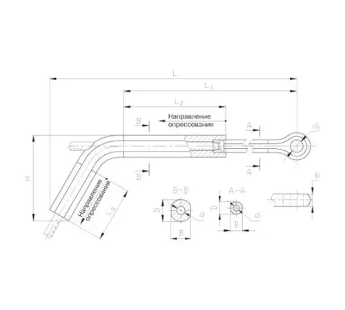 Натяжные прессуемые зажимы ТРАС в Борисове для ЛЭП