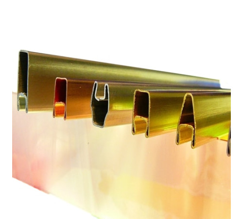 Декоративные латунные профили в Борисове для стекла