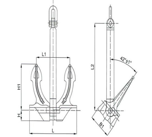 U.S.N бесштоковые якоря в Борисове с доставкой